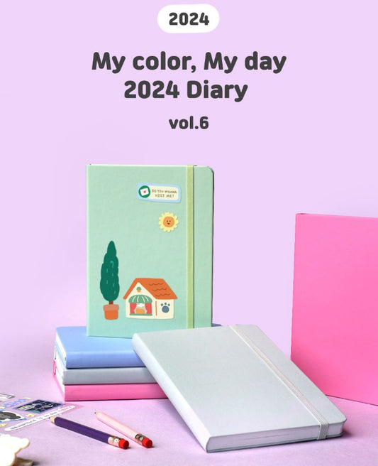 7321DESIGN 2024 My Color, My Day Journal vol.6 (4 types) for 2024