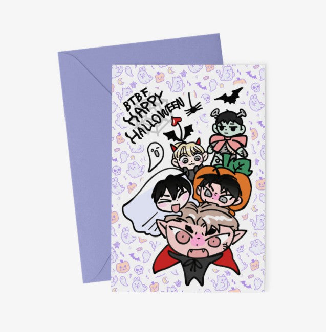 Fool in the Pool : Halloween SD Postcard