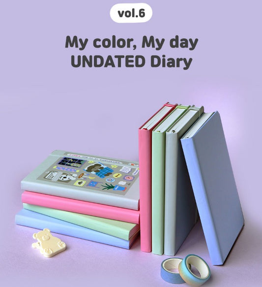 7321DESIGN 2024 My Color, My Day Journal vol.6 (4 types) for every year