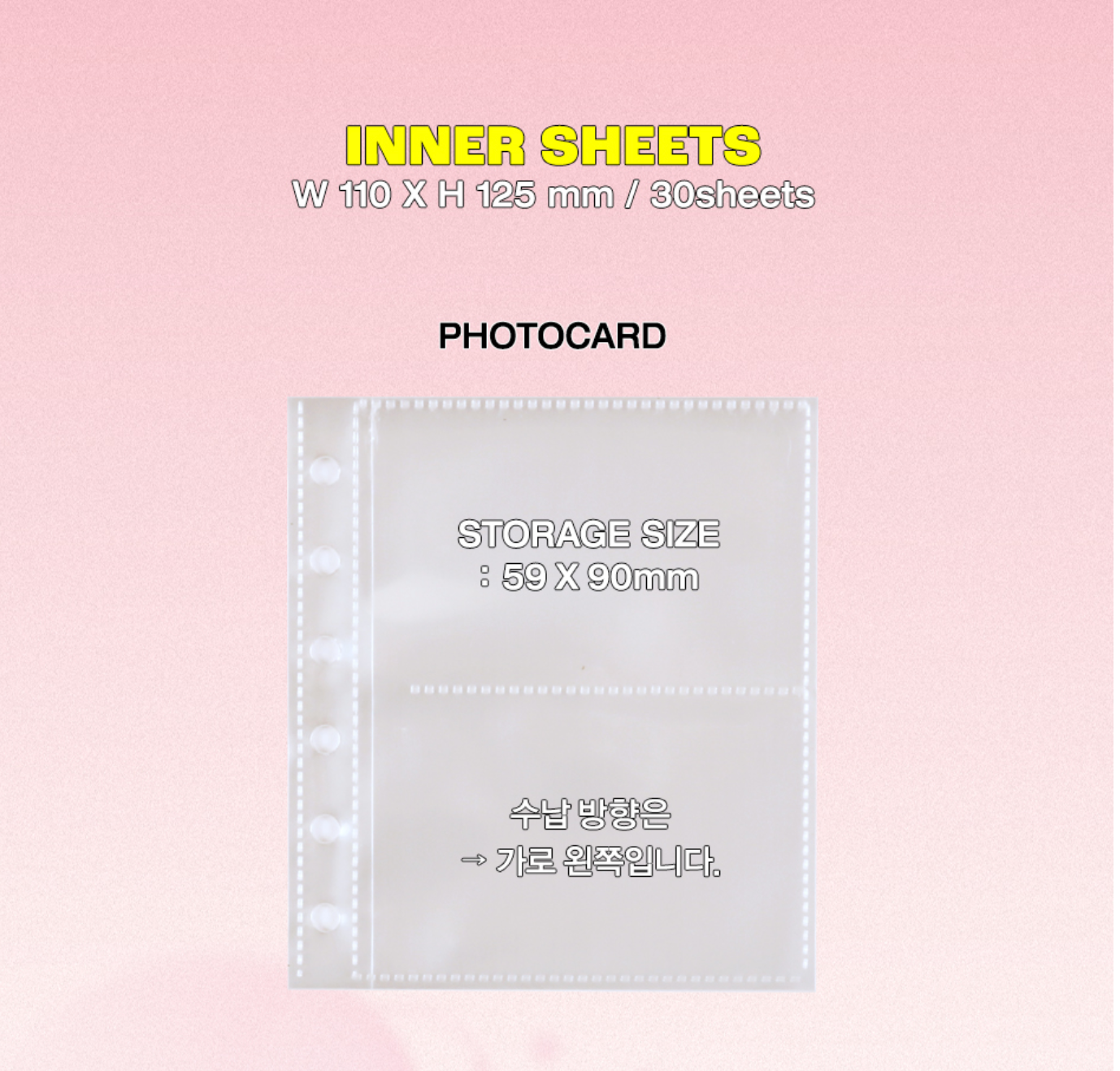 [Version 2] BEOND Deco pocket mini 6hole binder, Sticker Binder 6-hole, Sticker collecting album