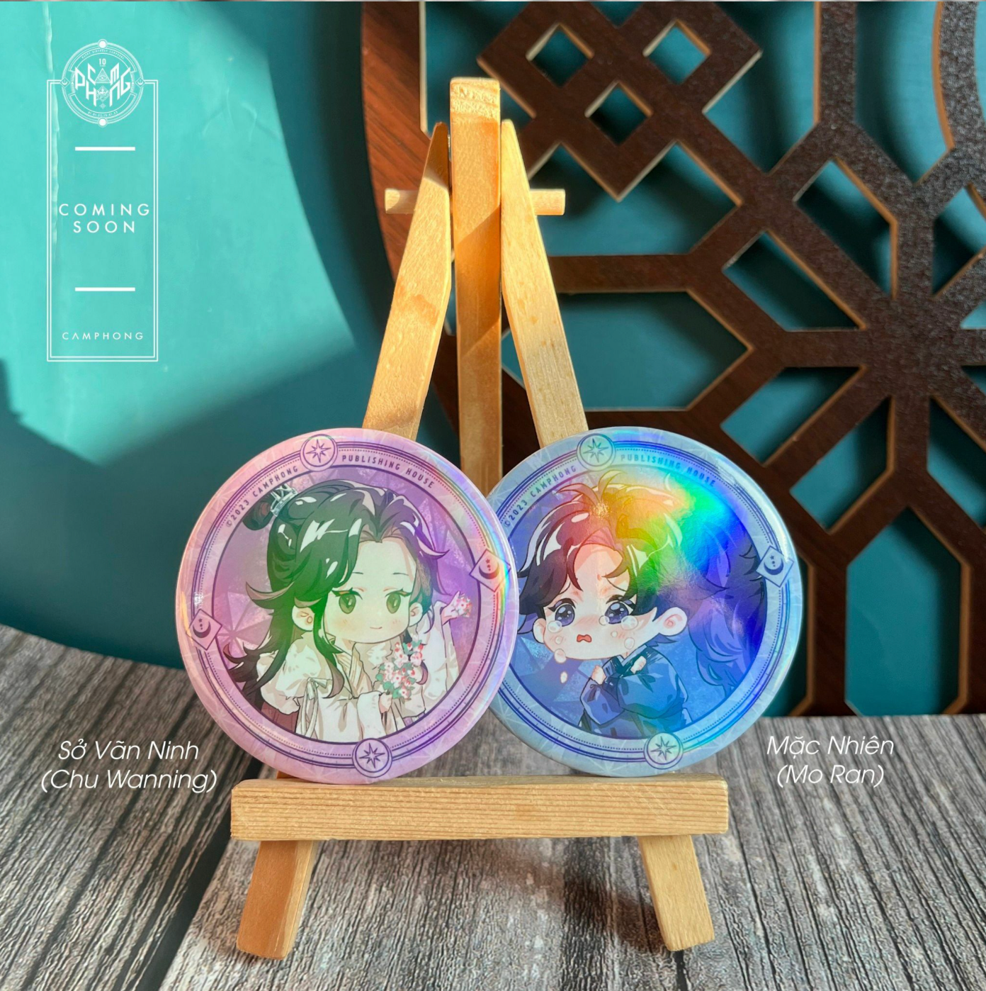 The Husky and His White Cat : Chibi Bitrhday Standee & Badge Set