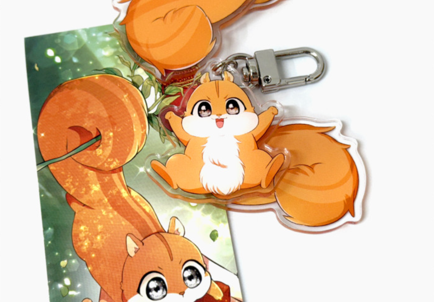 Talented Baby Squirrel : Beatty Acrylic Keyring