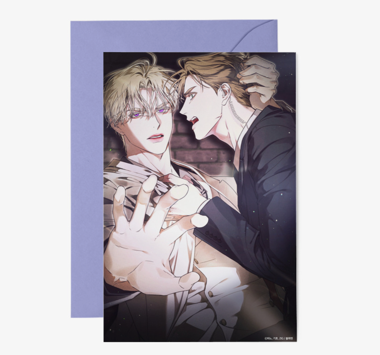 Kiss Me If You Can : Big Postcard + Envelope