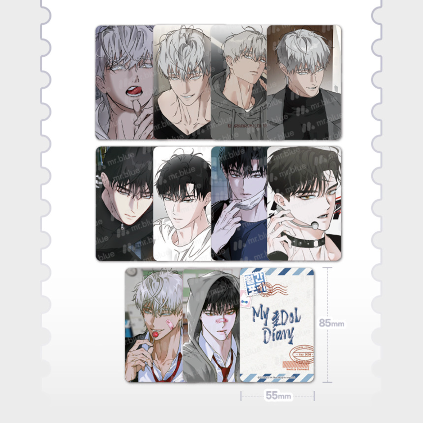 My Idol Diary : Mr.Blue Monthly Photo Card, My dol Diary