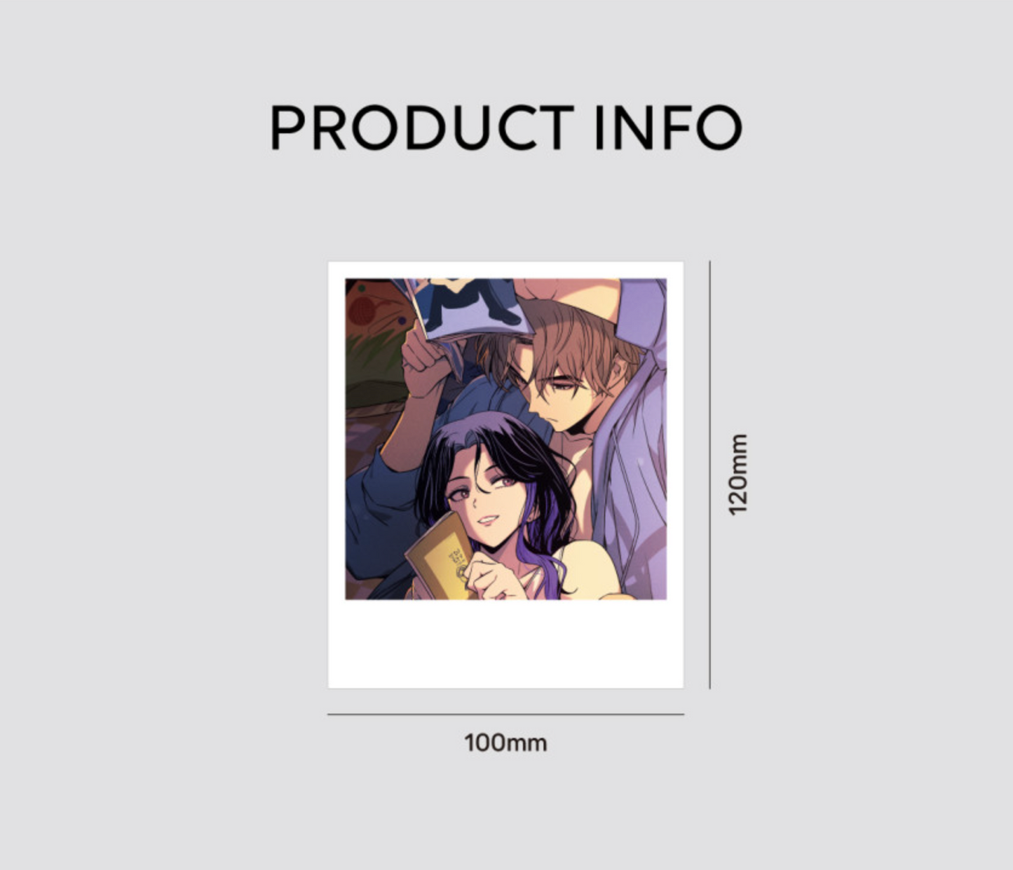 My Bias Gets on the Last Train : Polaroid Postcard Set