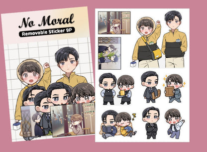 [collaboration cafe] No Moral : Removable Sticker Pack