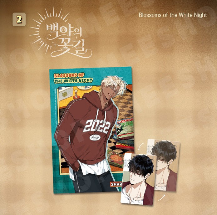 BOM sweet HOME Lenticular Card & Postcard Set : Blossoms of the White Night