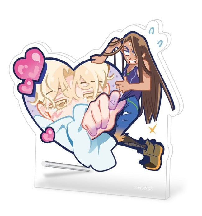 エイリアン型スタチュー 約150cm イエロー Alien Stage : DLC Fruity Heart Acrylic Panel Stand Hyuna & Luka