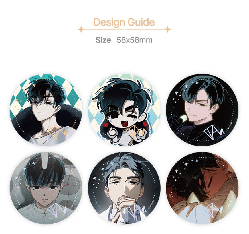 ALIEN STAGE : IVAN act.IV Random Sign Pin Button