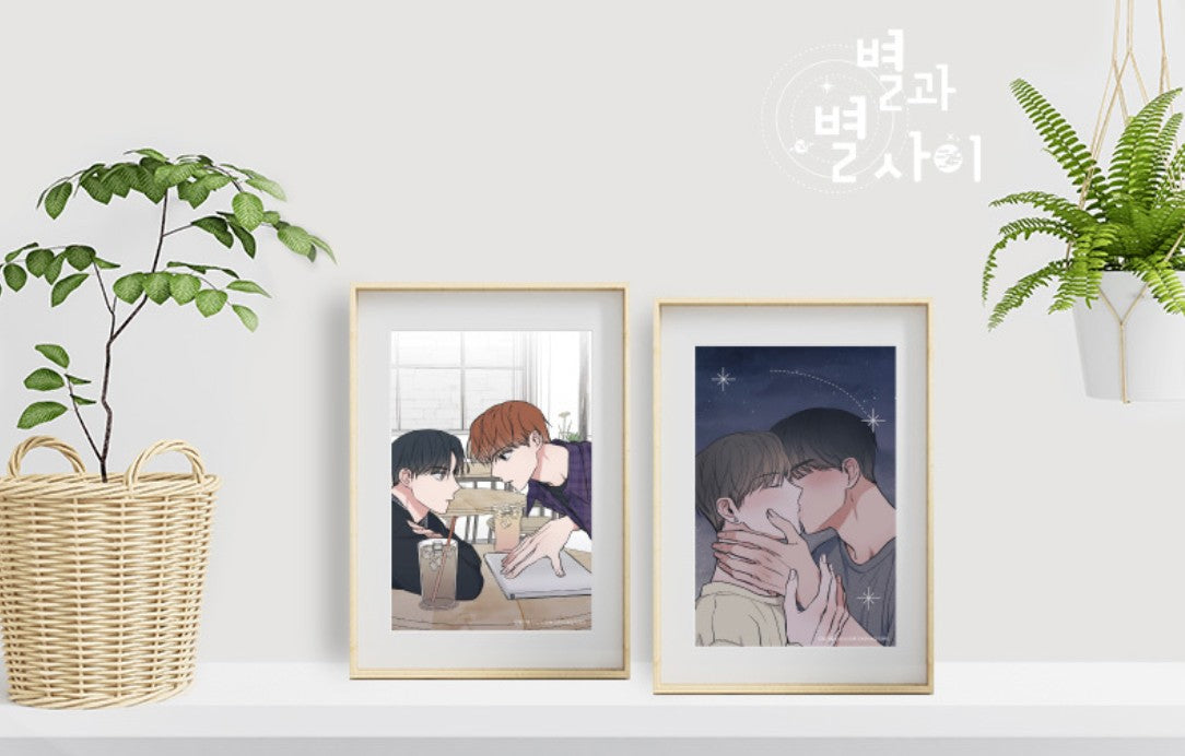 [collaboration cafe] Between the Stars : illustrated Postcard Set