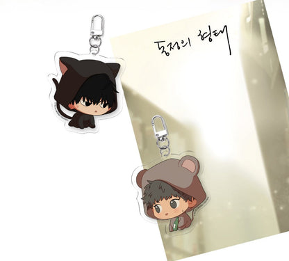 [in stock][collaboration cafe] The Shape of Your Love × The Shape of Sympathy : SD Acrylic Keyring