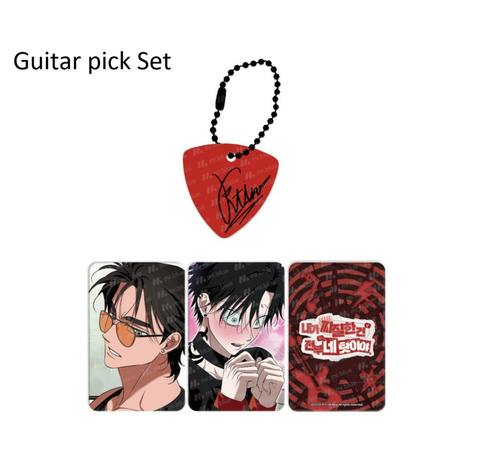 It's All Your Fault I've Been a Jerk : Acrylic Stand Set, Guitar Pick Set