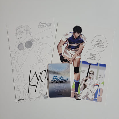 Team Lezhin 2024 Season's Greetings : Shutline JAKE photo card and postcard with a page of calendar