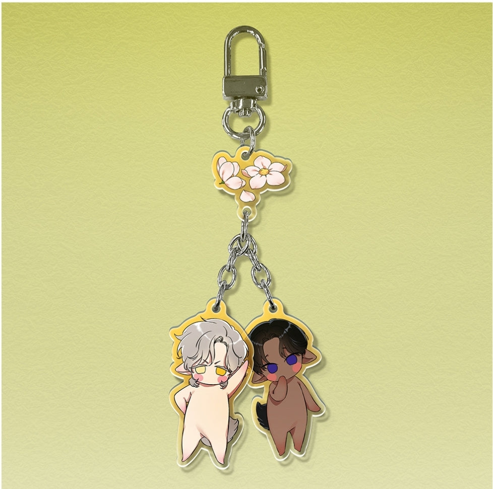 [in stock] Smyrna and Capri : Acrylic Keyring with 2 photo cards