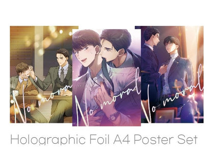 [collaboration cafe] No Moral : Holographic Foil A4 Poster Set