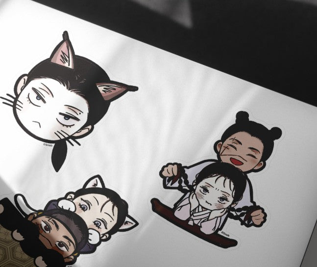 Steel Under Silk : Big Cut-Out Stickers