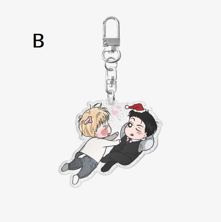 A Golden Pair : acrylic keyring, 2 designs