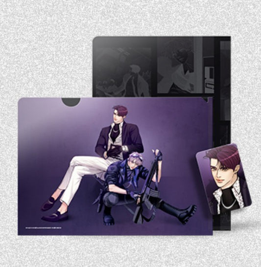 [only one][BWRT Themed MD]Pearl boy : Clear File + Black Tiger Photo Card