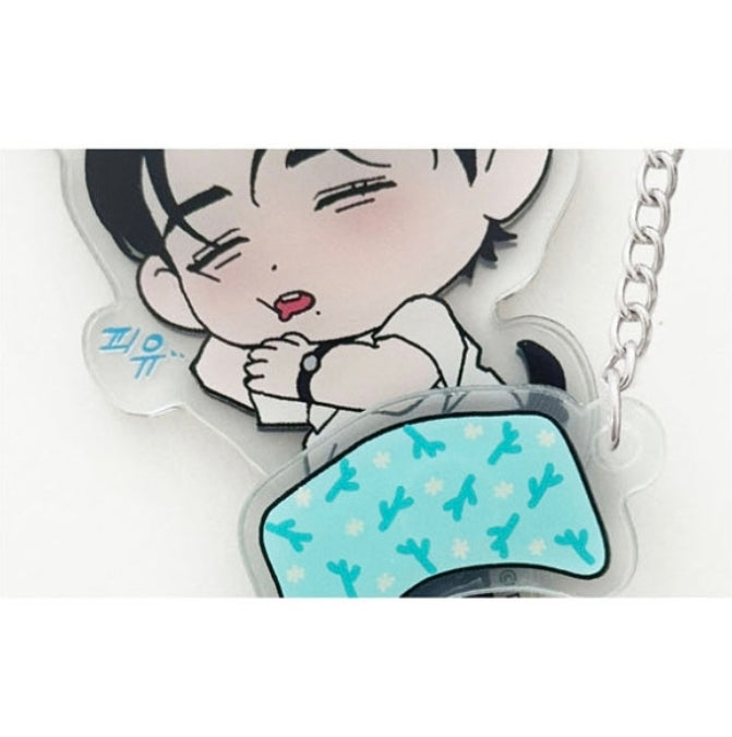 Wet Sand : Sleeping Magnet Keyring