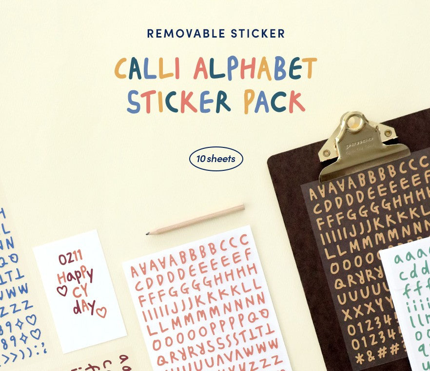 Alphabet Stickers - Calligraphic