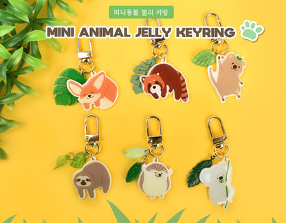 Airpods Mini Animal Jelly Keyring, Couple Keyring 6 Types