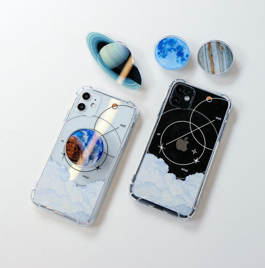 [Cosmic Archive] Out of mind Korea iphone Bumper Shockproof clear case Galaxy Clear Case Cover