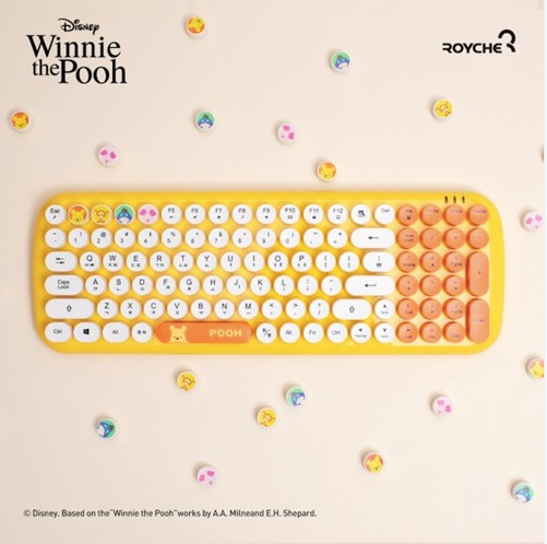 Winnie the Pooh 2.4G Wireless Keyboard, 2 types – nemo it store Winnie the Pooh 2.4G Wireless Keyboard, 2 types – nemo it store