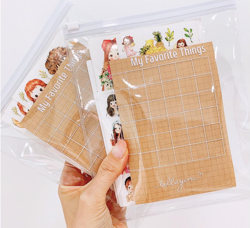 LALLAYENA Non-cutting sticker MIX random set