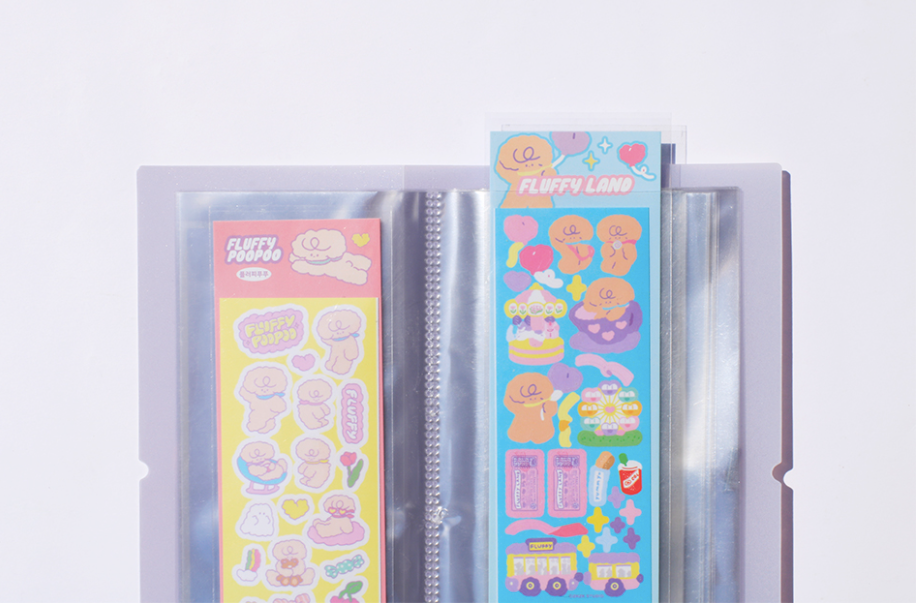 BEOND Deco pocket binder, Sticker Binder 2 colors, Sticker collecting album