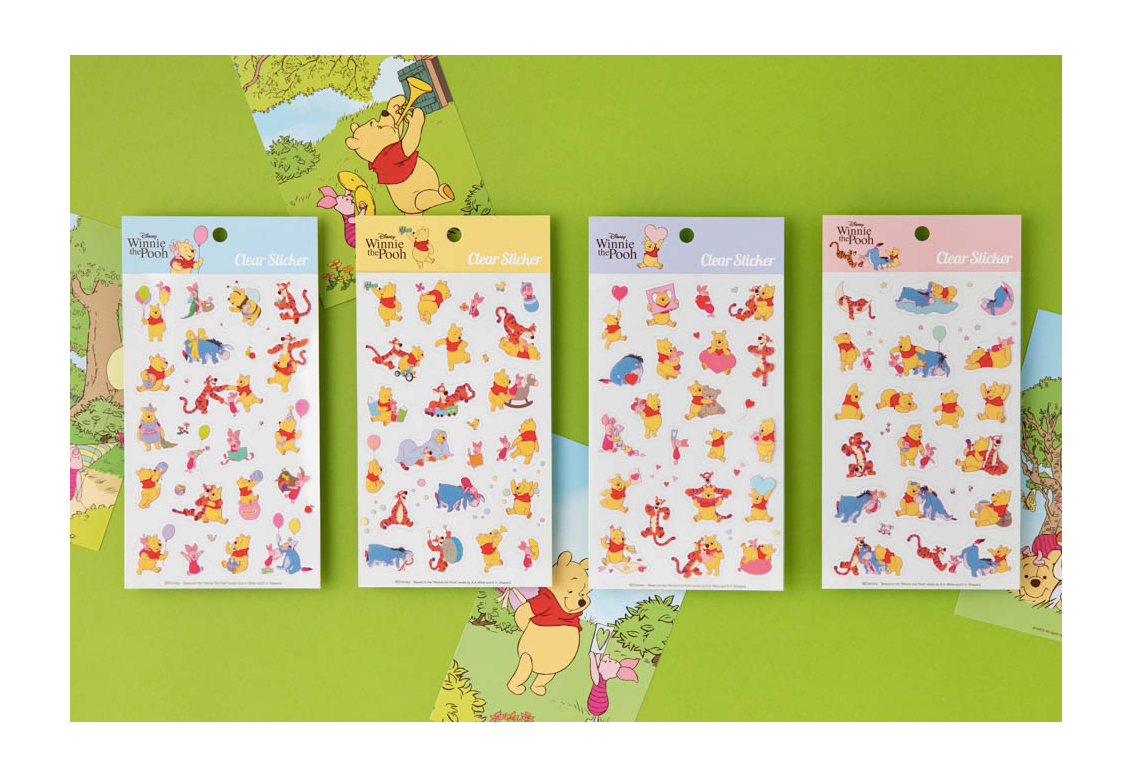 DISNEY Winnie the pooh Transparent Sticker series(4 Style)
