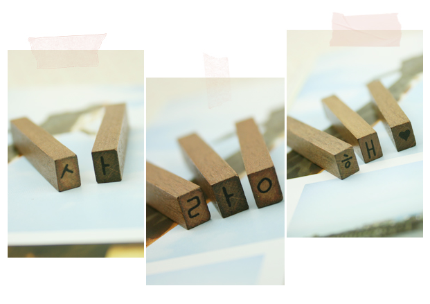 FUNNYMAN Korean handwriting stamp set