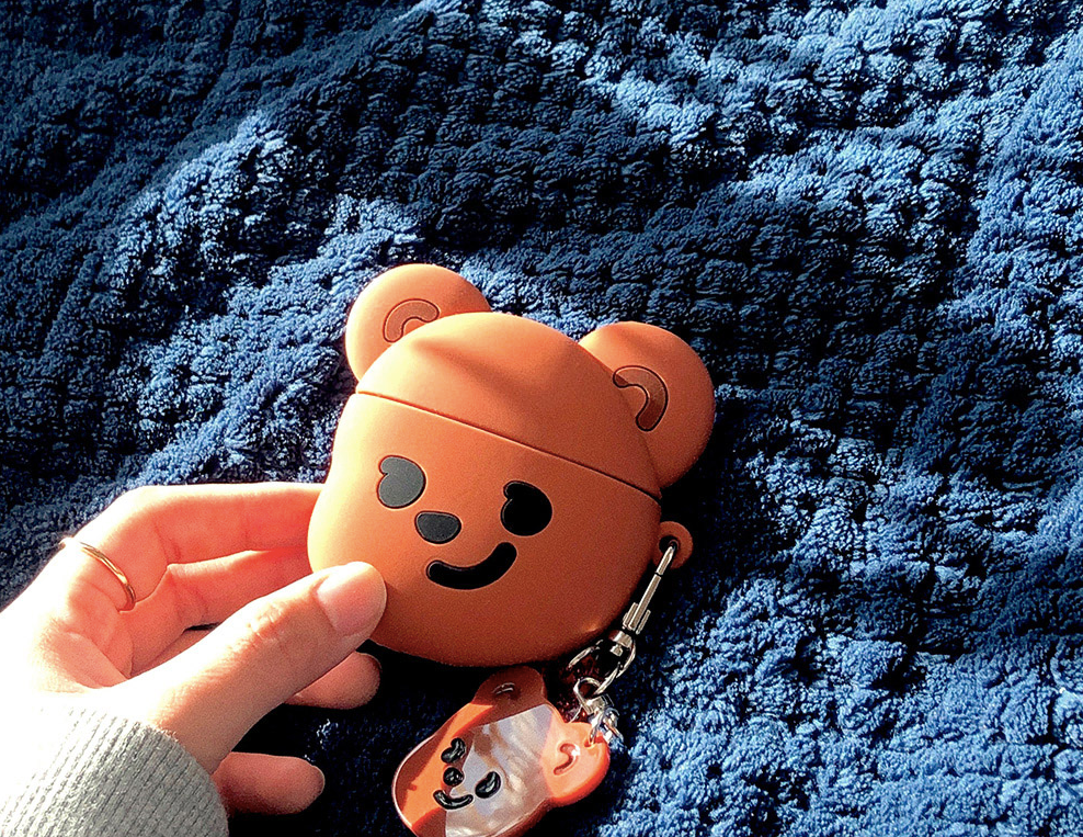 PUREUREUM DESIGN Cupid Bear AirPods 1, 2, AirPods Pro Case Cover