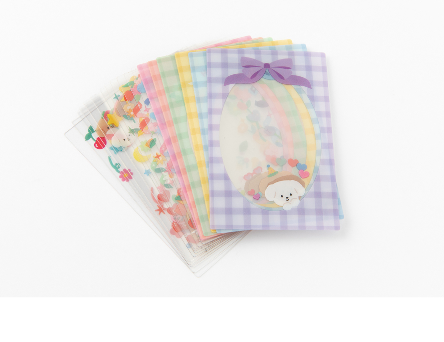 2.1" x 3.4" Decorated Toploader : Confetti Card Protector Kpop Photocard Toploader