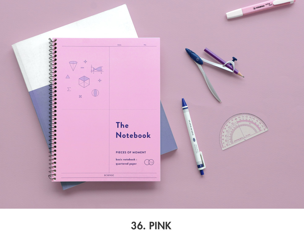 ICONIC Basic Mathematics notebook (4colors)