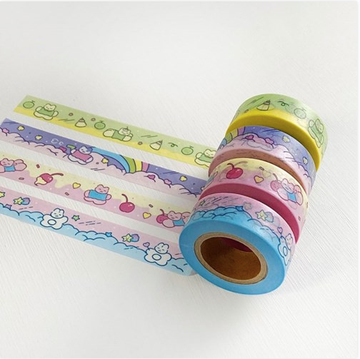 HEEHEECLUB Sweet Washi tape, 4 Style