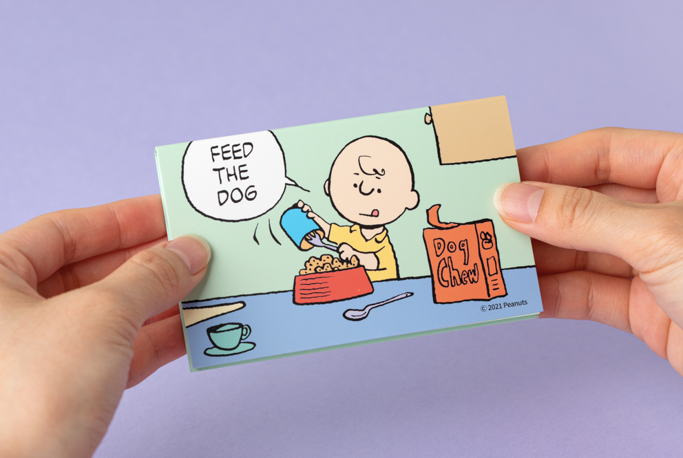 Peanuts memo pad, 4 style