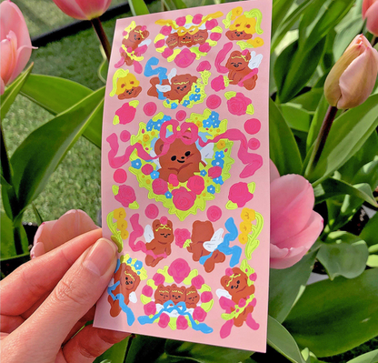 PUREUREUM DESIGN Cupid Flower Sticker