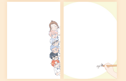 Here U Are by D君 : Notebook : 5 cards and 1 sticker include