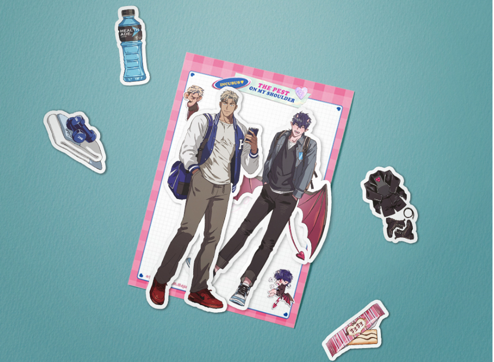 The pest on my shoulder Sticker