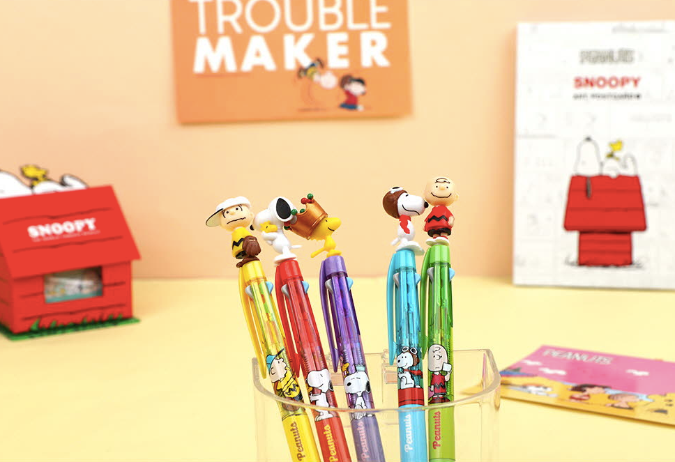 Peanuts 3 Colors Ballpoint Pen, Snoopy Pen