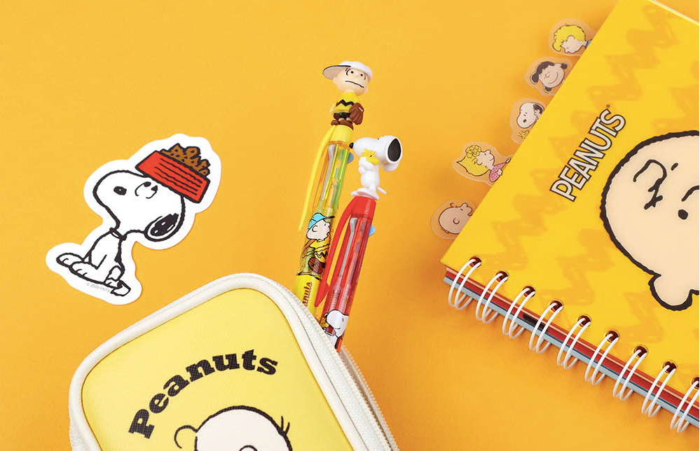 Peanuts 3 Colors Ballpoint Pen, Snoopy Pen