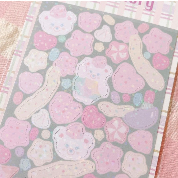 Sun Factory Ribbon Rabbit Removable Sticker