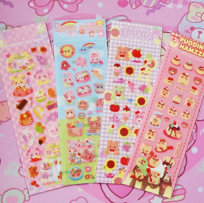 SEOLKEE ILLUST Bear's Favorite UV Seal Sticker