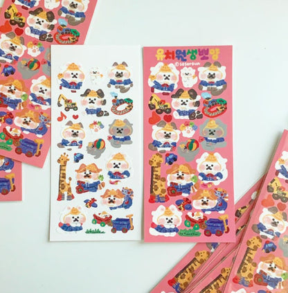 SOSOROUN Kindergarten Cat Seal Sticker