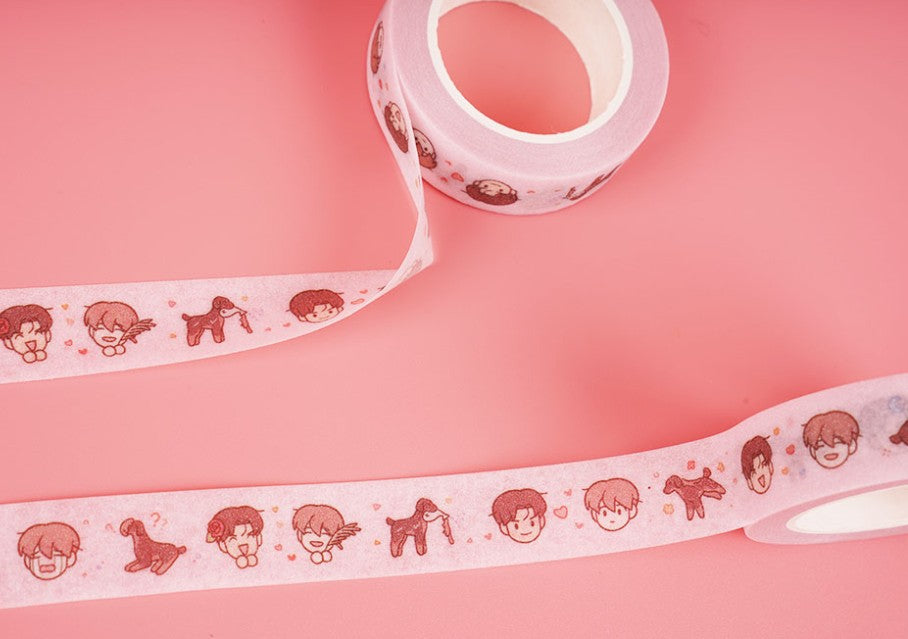 Flipturn Official Goods Glitter Washi Tape Rolls 15mm