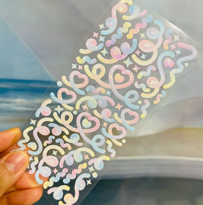 Pastel Gradation Confetti sticker