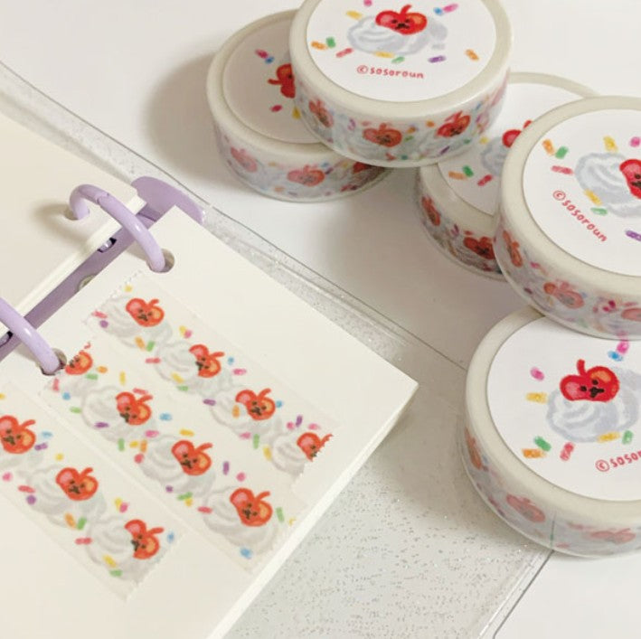 SOSOROUN Fresh Cream Washi Tape