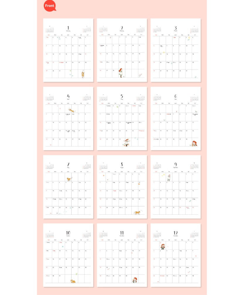 Anne of Green Gables(Before Green Gables) 2023 Desk Calendar-2