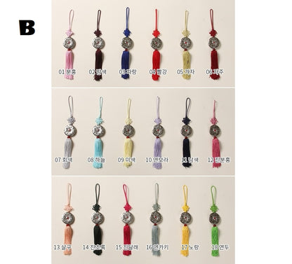 Norigae(노리개)-A04, 36 Types Korean pendant, Traditional Korean Accessory used in Hanbok