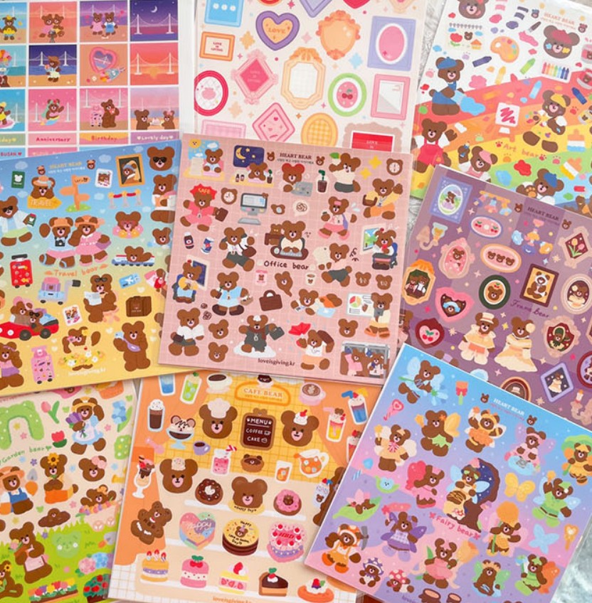 Office Bear sticker (2ea)